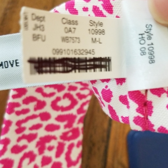 J. Crew Pink And White Leopard Cloth Belt NWT - Picture 4 of 4